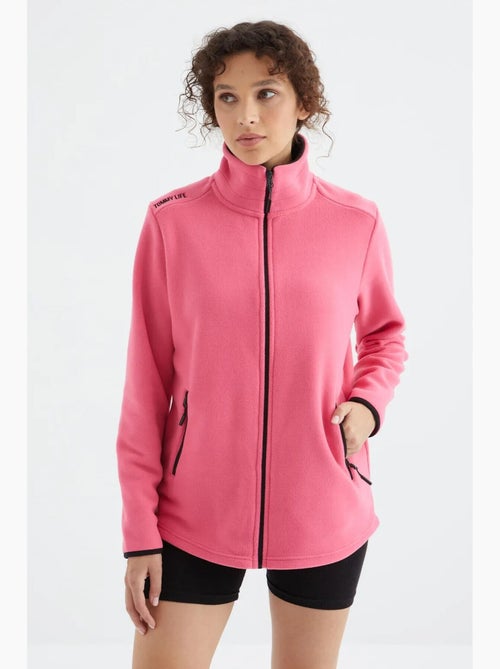 Women's sudadera afelpada con cremallera frontal tommy - Kiabi Women's sudadera afelpada con cremallera frontal tommy - Kiabi