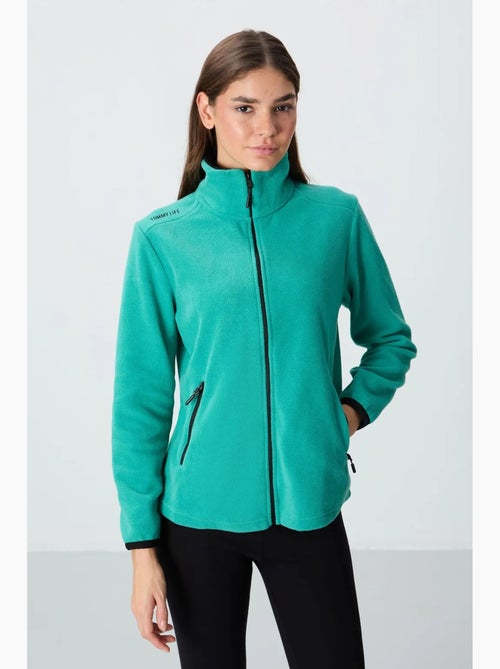 Women's sudadera afelpada con cremallera frontal tommy - Kiabi Women's sudadera afelpada con cremallera frontal tommy - Kiabi