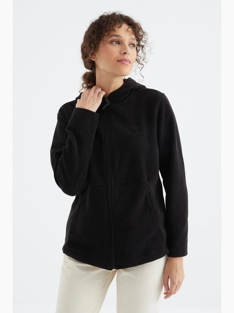 Women's sudadera con capucha y cremallera tommy Negro - Kiabi