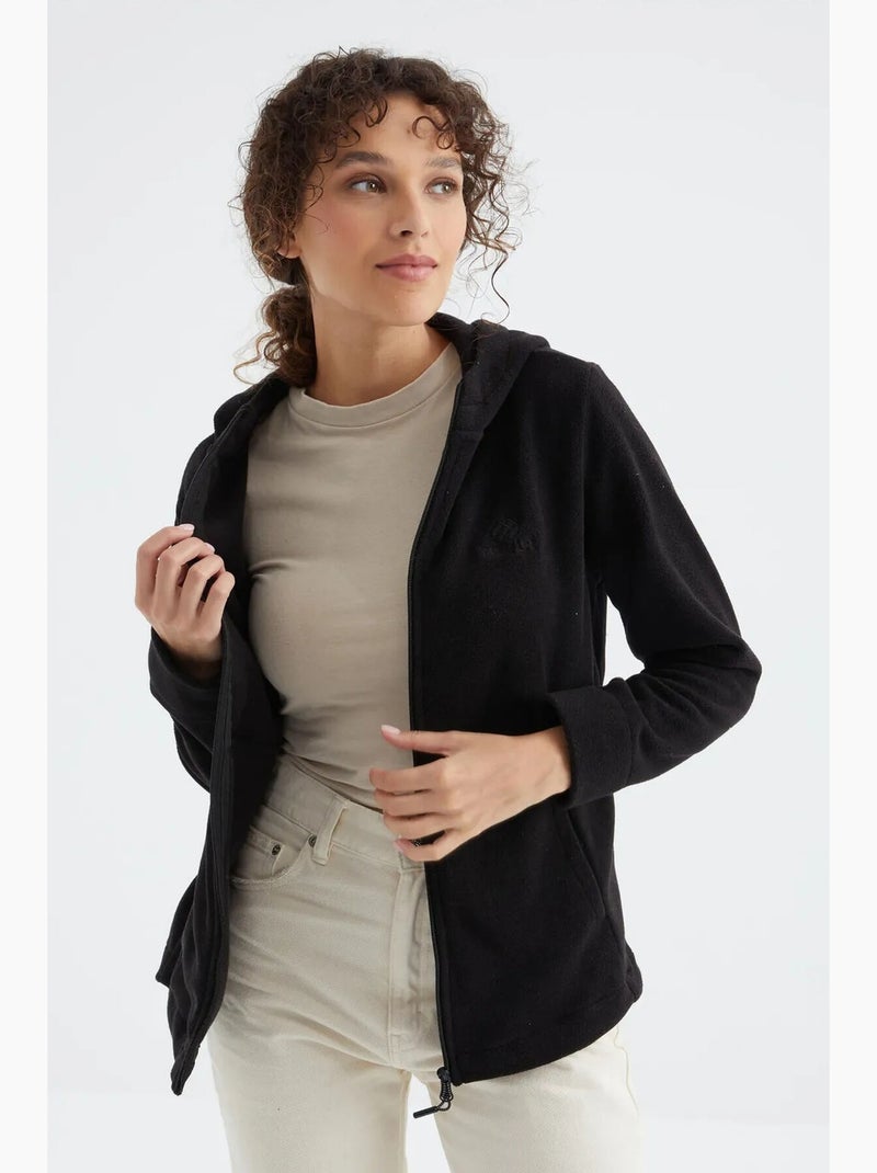 Women's sudadera con capucha y cremallera tommy Negro - Kiabi