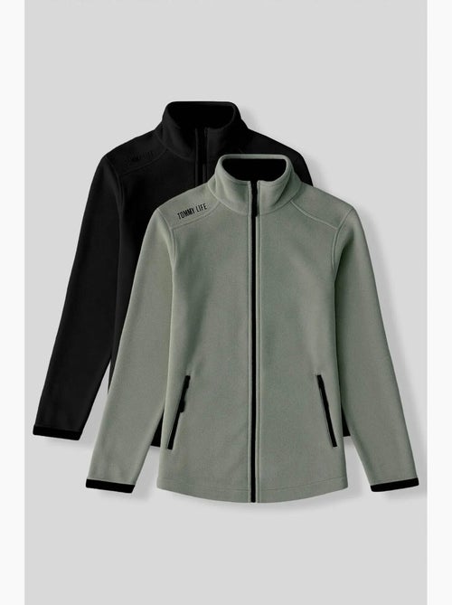 Women's sudadera de felpa con cremallera tommy - Kiabi