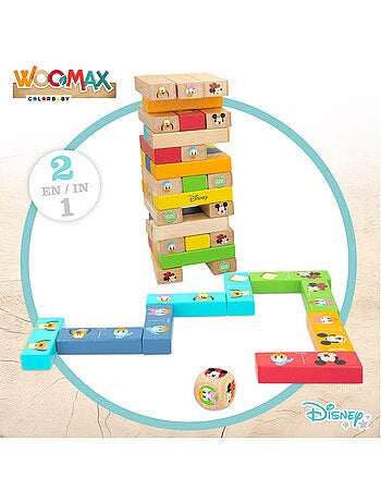 Woomax disney juego de bloques apilables de madera