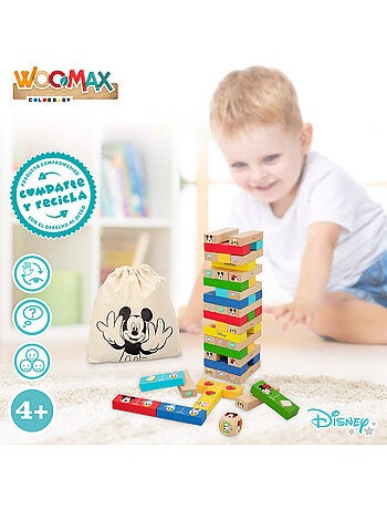 Woomax disney juego de bloques apilables de madera