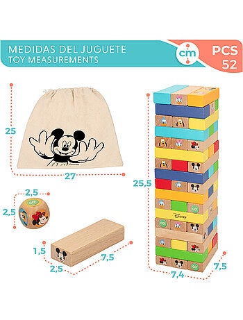 Woomax disney juego de bloques apilables de madera