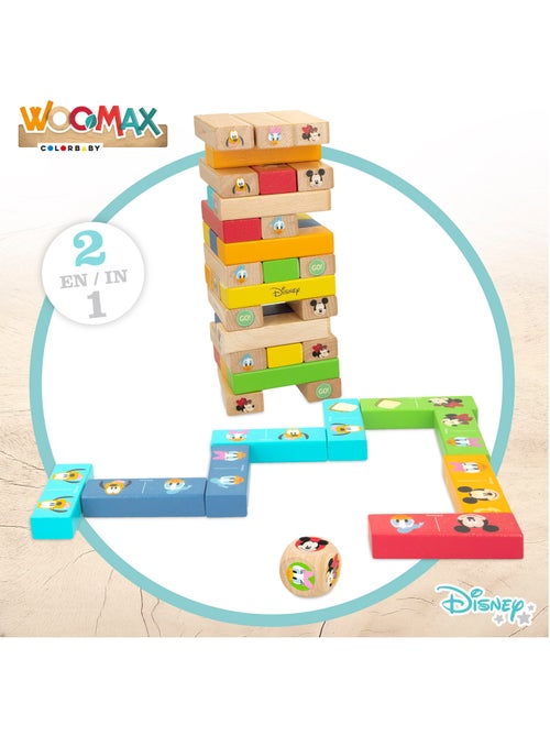 Woomax disney juego de bloques apilables de madera - Kiabi