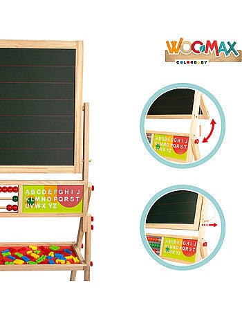Woomax pizarra de madera 2 en 1