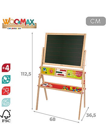 Woomax pizarra de madera 2 en 1