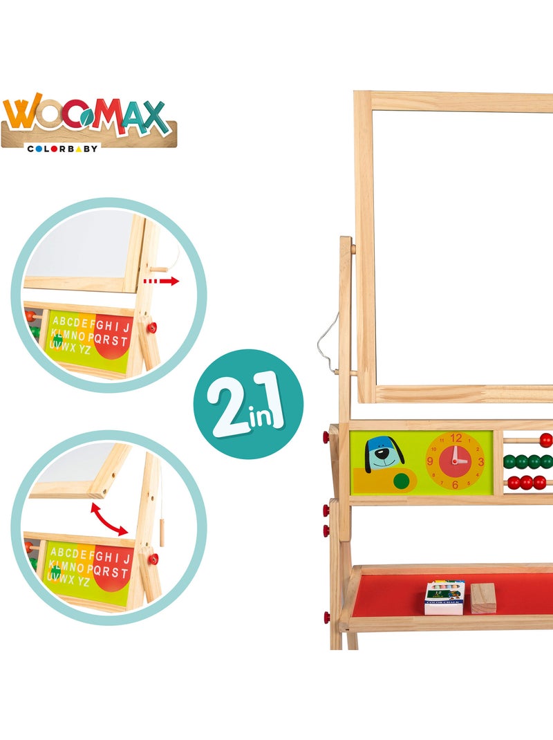 Woomax pizarra de madera 2 en 1 N/D - Kiabi