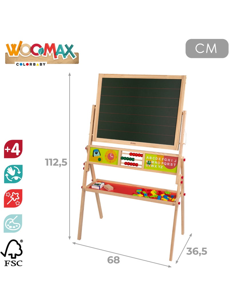 Woomax pizarra de madera 2 en 1 N/D - Kiabi