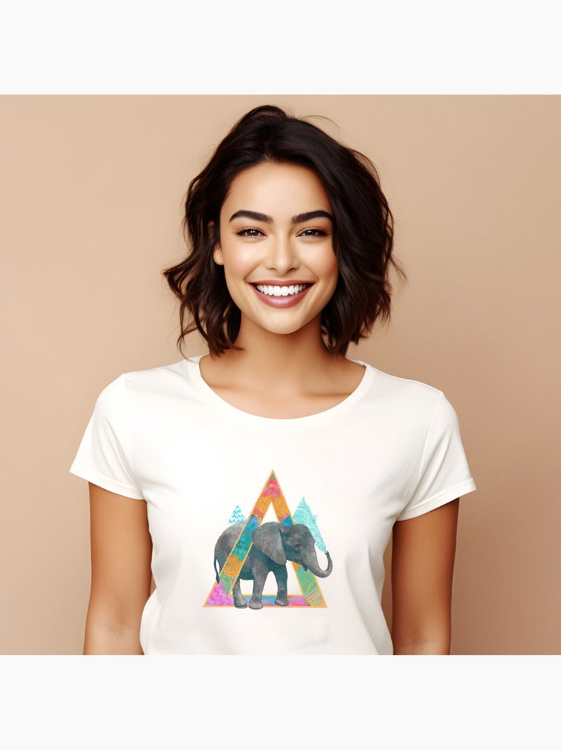 Wooop - Camiseta Mujer - ELEPHANT - Blanco - Mujer - 12.90€ - Kiabi