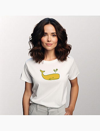 Wooop - Camiseta Mujer - PEACE WHALE
