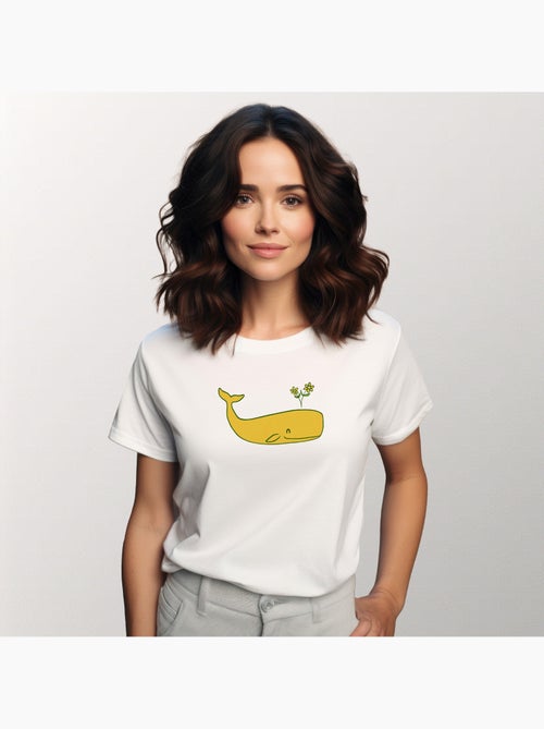 Wooop - Camiseta Mujer - PEACE WHALE - Kiabi