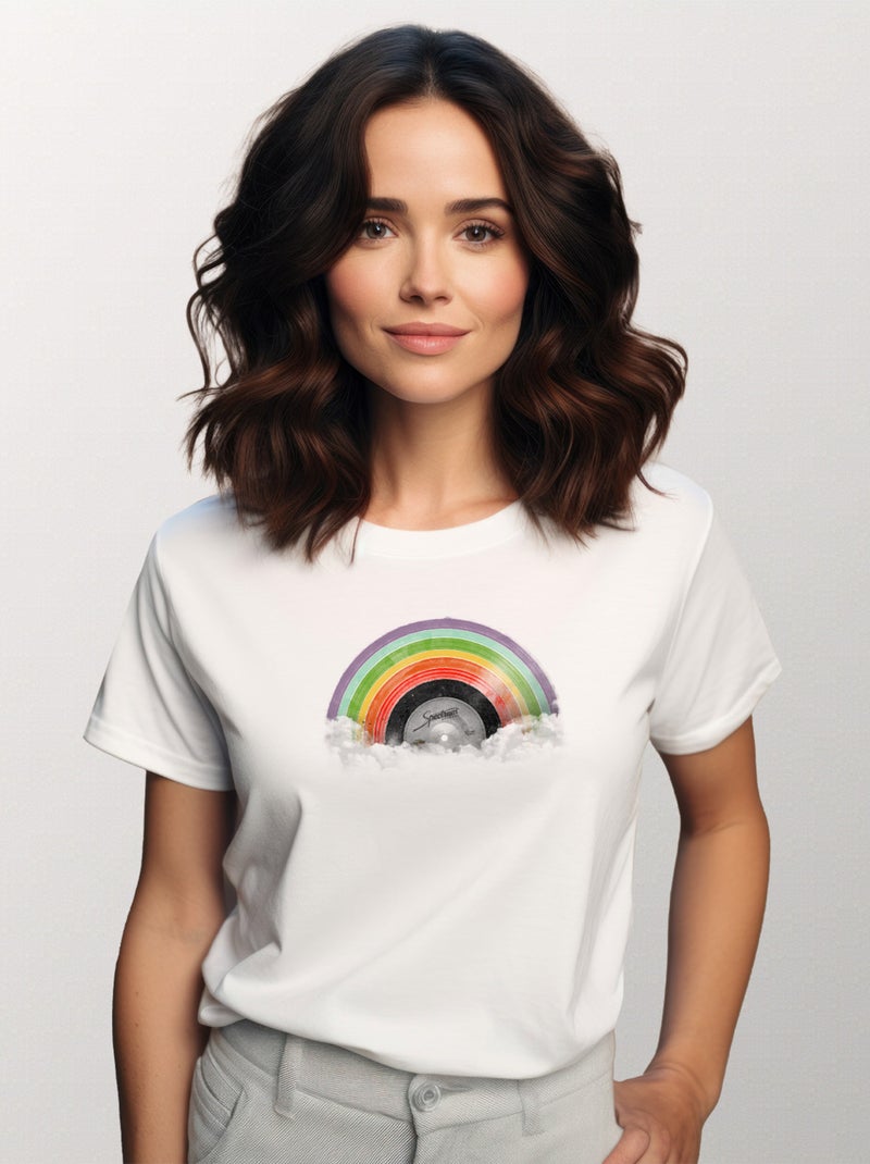 Wooop - Camiseta Mujer - RAINBOW CLASSICS - Blanco - Mujer - 12.90€ - Kiabi