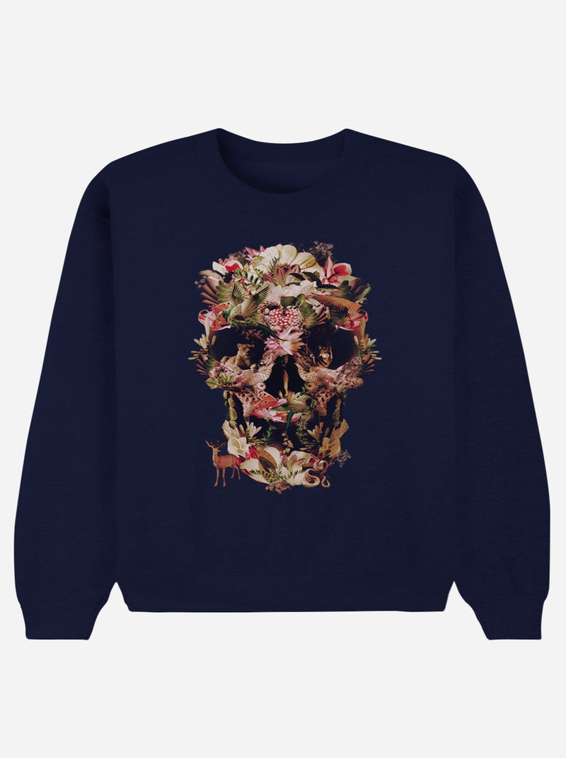 Wooop - Sudadera Hombre - JUNGLE SKULL - Azul marino - Hombre - 22.99 ...