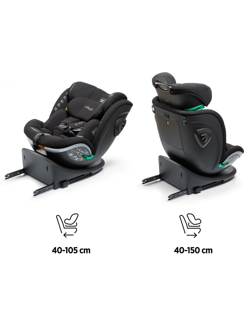 Xperta I-Size Isofix, rotatoria 360° 40 - 150 cm Babyauto - COAL Negro - Kiabi