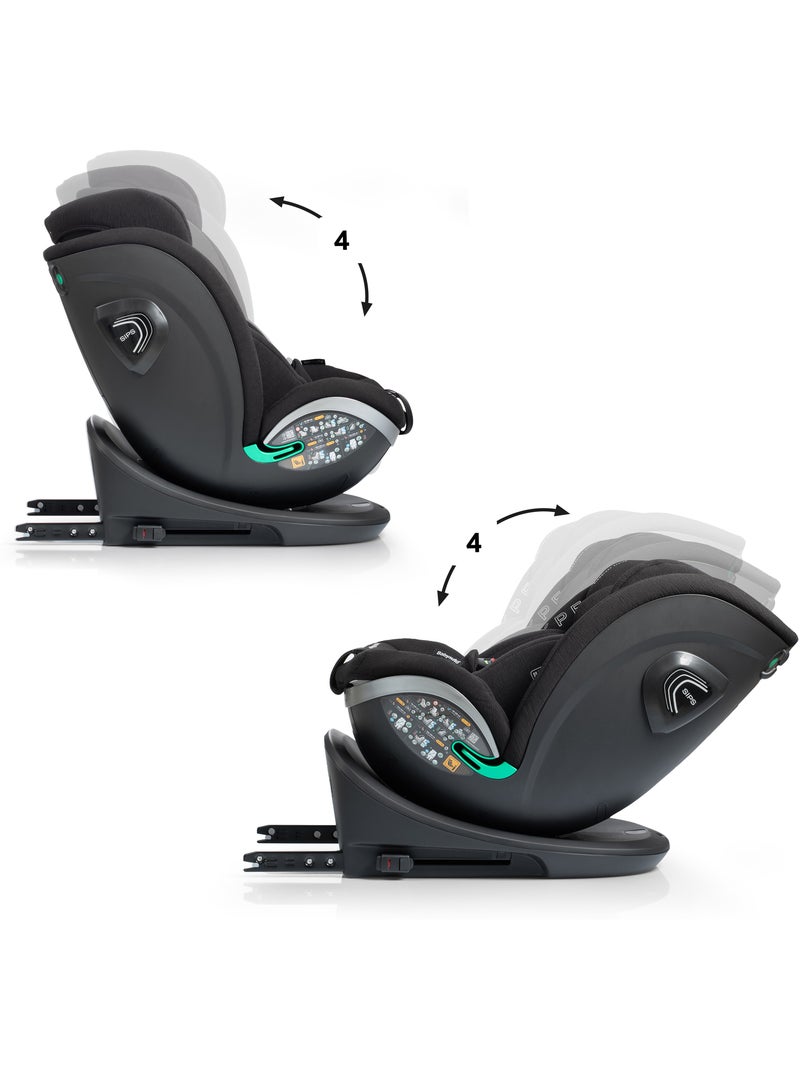 Xperta I-Size Isofix, rotatoria 360° 40 - 150 cm Babyauto - COAL Negro - Kiabi