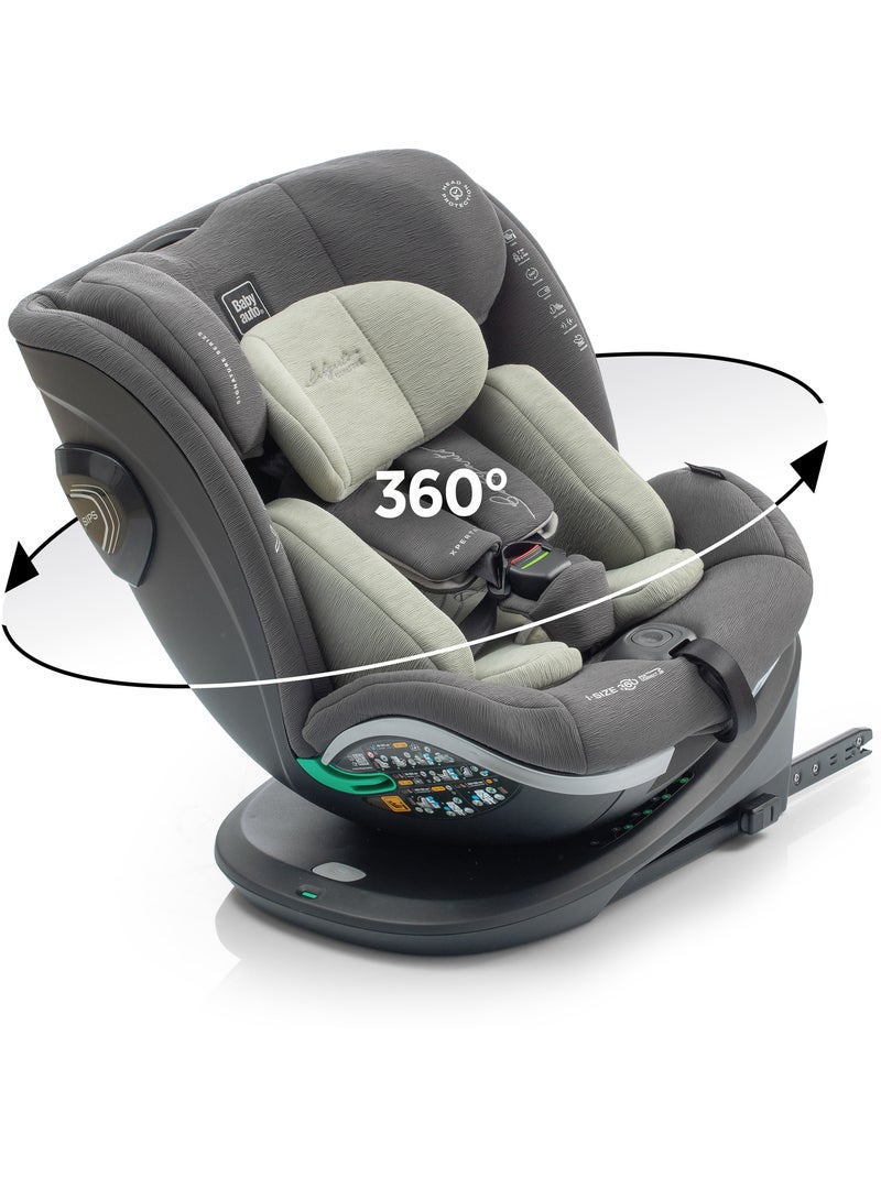 Xperta I-Size Isofix, rotatoria 360° 40 - 150 cm Babyauto - OLIVE Verde oscuro - Kiabi