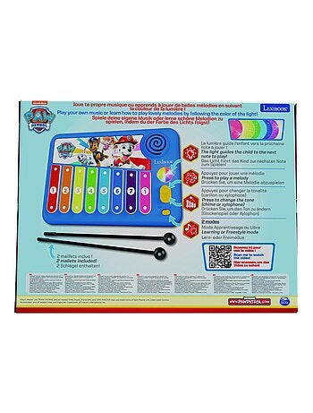 XYLOFUN Paw Patrol Xil?fono electr?nico con m?todo de aprendizaje musical con luces