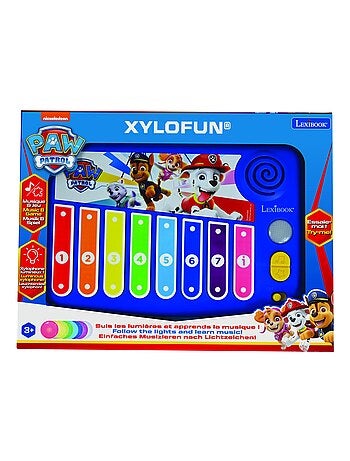 XYLOFUN Paw Patrol Xilófono electrónico con método de aprendizaje musical con luces