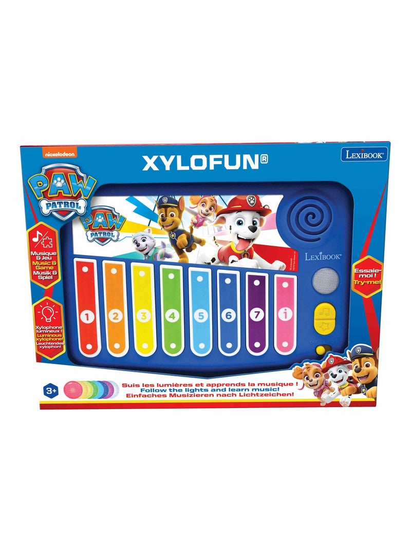 XYLOFUN Paw Patrol Xilófono electrónico con método de aprendizaje musical con luces Azul - Kiabi