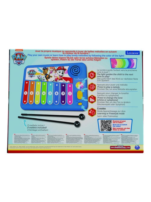XYLOFUN Paw Patrol Xilófono electrónico con método de aprendizaje musical con luces - Kiabi