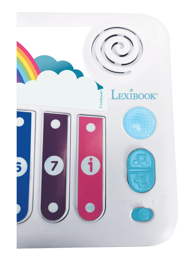 XYLOFUN Xilófono electrónico con método de aprendizaje musical con luces Blanco - Kiabi