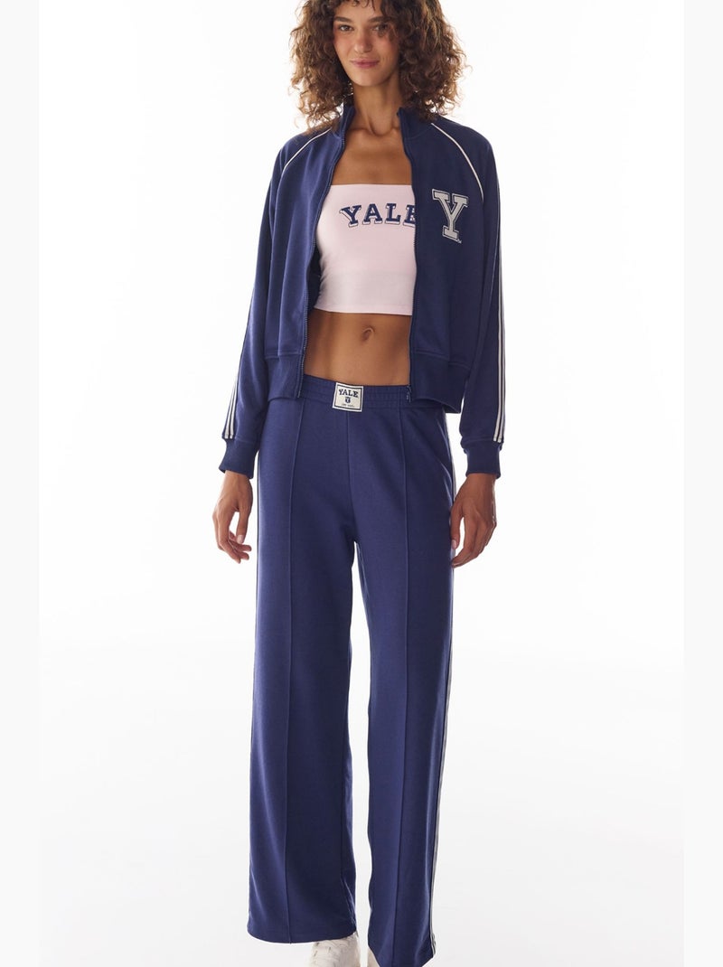 Yale pantalón de chándal con detalle de raya penti Azul marino - Kiabi