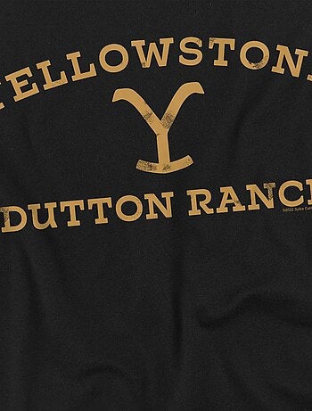 Yellowstone - Camiseta Logotipo Curvado para Hombre