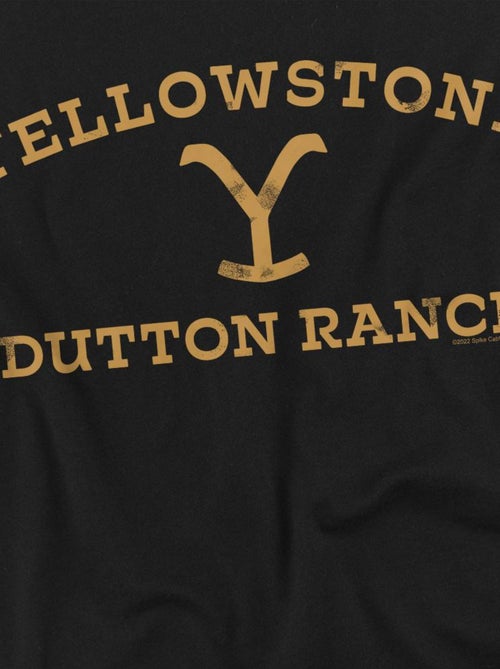 Yellowstone - Camiseta Logotipo Curvado para Hombre - Kiabi Yellowstone - Camiseta Logotipo Curvado para Hombre - Kiabi