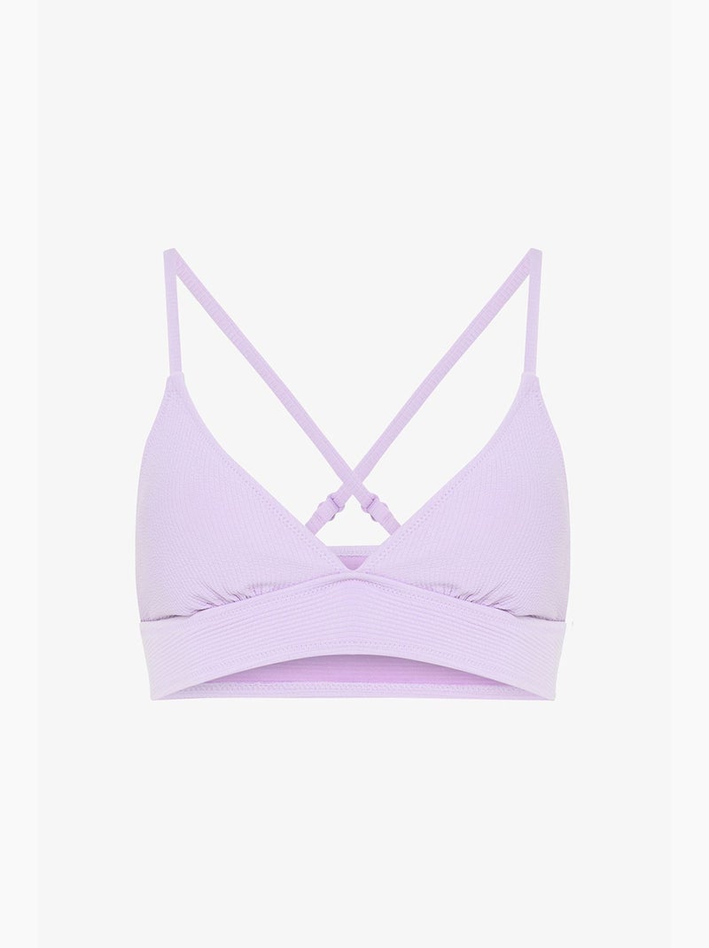 Yuna bralette top de bikini penti Lavanda - Kiabi