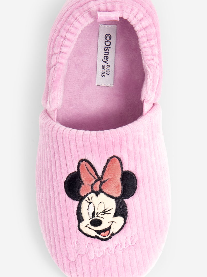 ¡Zapatilla de casa acanalada 'Minnie' Disney! Rosa - Kiabi