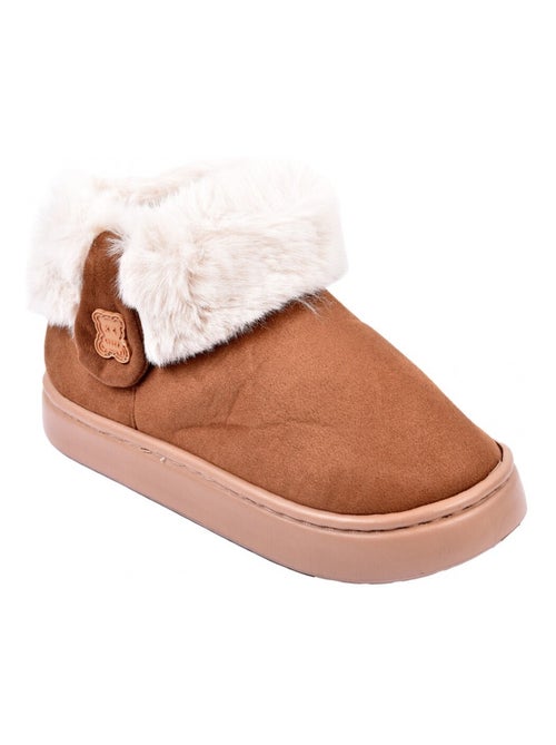 Zapatilla de casa botín mujer forrada - Kiabi Zapatilla de casa botín mujer forrada - Kiabi
