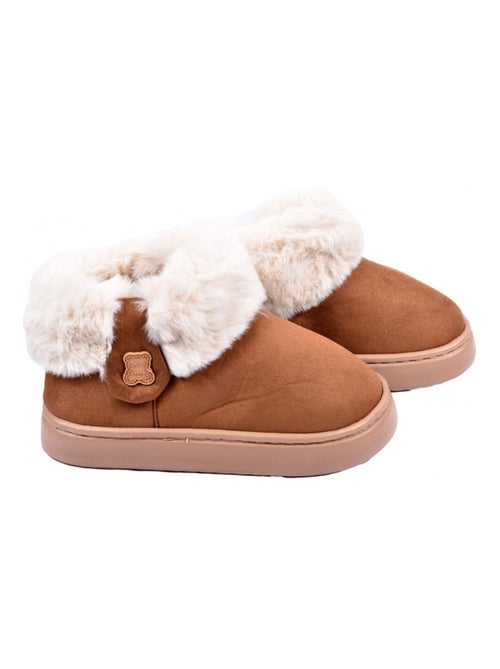 Zapatilla de casa botín mujer forrada - Kiabi Zapatilla de casa botín mujer forrada - Kiabi