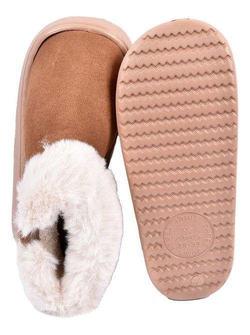 Zapatilla de casa botín mujer forrada - Kiabi Zapatilla de casa botín mujer forrada - Kiabi