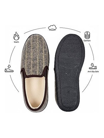 Zapatilla de casa Charentaise hombre