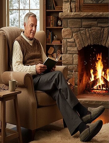 Zapatilla de casa Charentaise hombre