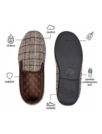Zapatilla de casa Charentaise hombre