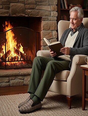 Zapatilla de casa Charentaise hombre