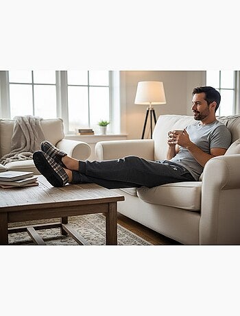 Zapatilla de casa Charentaise hombre PREMIUM K88R9