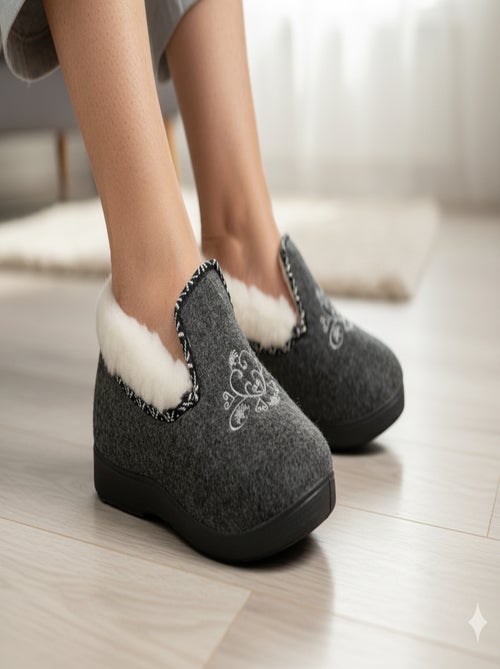 Zapatilla de casa Charentaise mujer invierno - Kiabi Zapatilla de casa Charentaise mujer invierno - Kiabi