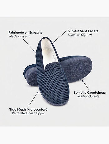 Zapatilla de casa Charentaise mujer Mesh respirante OZABI
