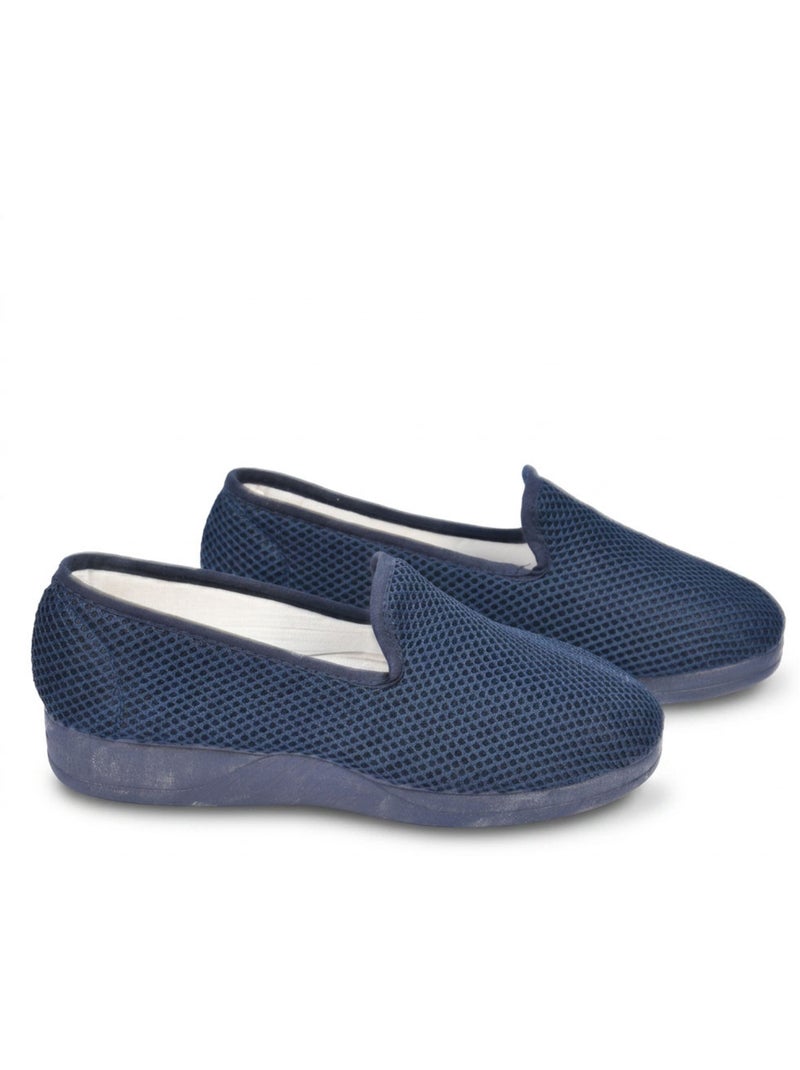 Zapatilla de casa Charentaise mujer Mesh respirante OZABI Azul marino - Kiabi