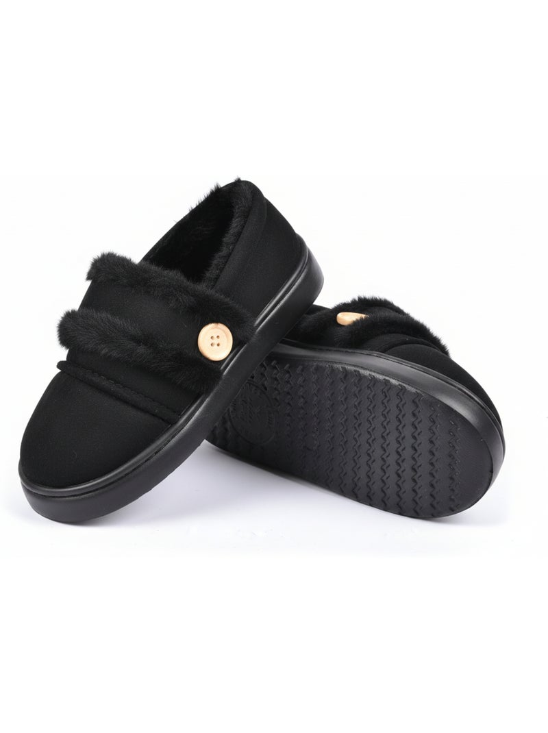 Zapatilla de casa Charentaise mujer Ultra Light MD10159 Negro - Kiabi