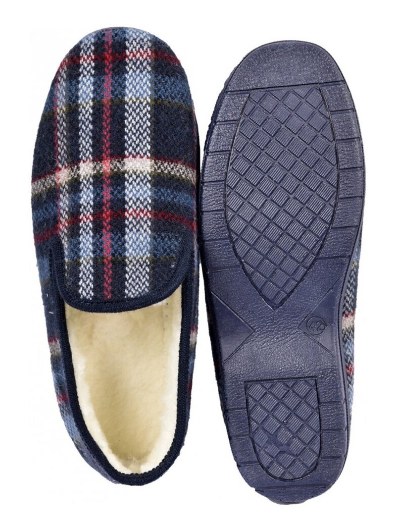 Zapatilla de casa hombre Charentaise forrada Azul marino - Kiabi