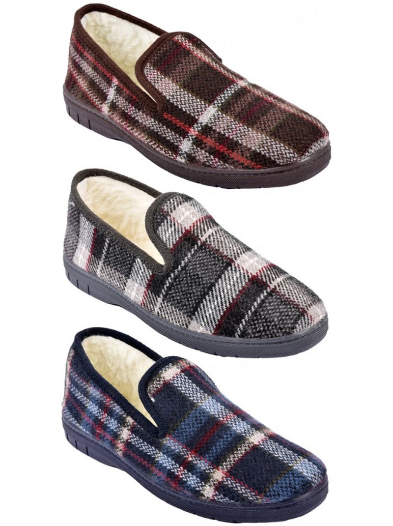 Zapatilla de casa hombre Charentaise forrada Azul marino - Kiabi