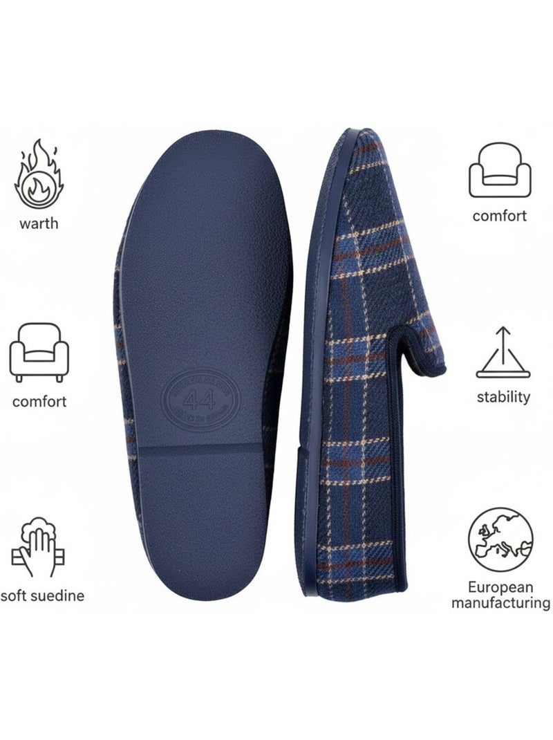 Zapatilla de casa hombre Charentaise PREMIUM 5080 Azul marino - Kiabi