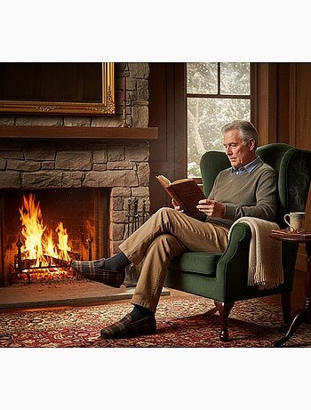 Zapatilla de casa hombre Charentaise PREMIUM 5080