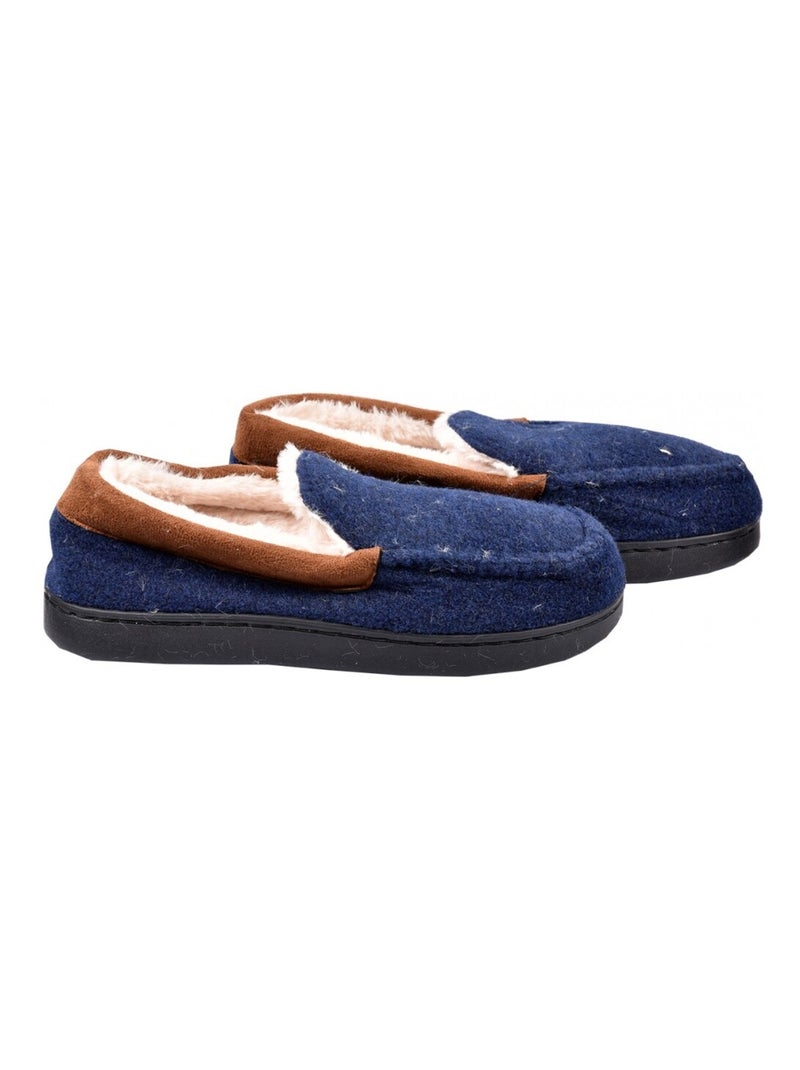 Zapatilla de casa Hombre CHARENTAISE Premium Azul marino - Kiabi