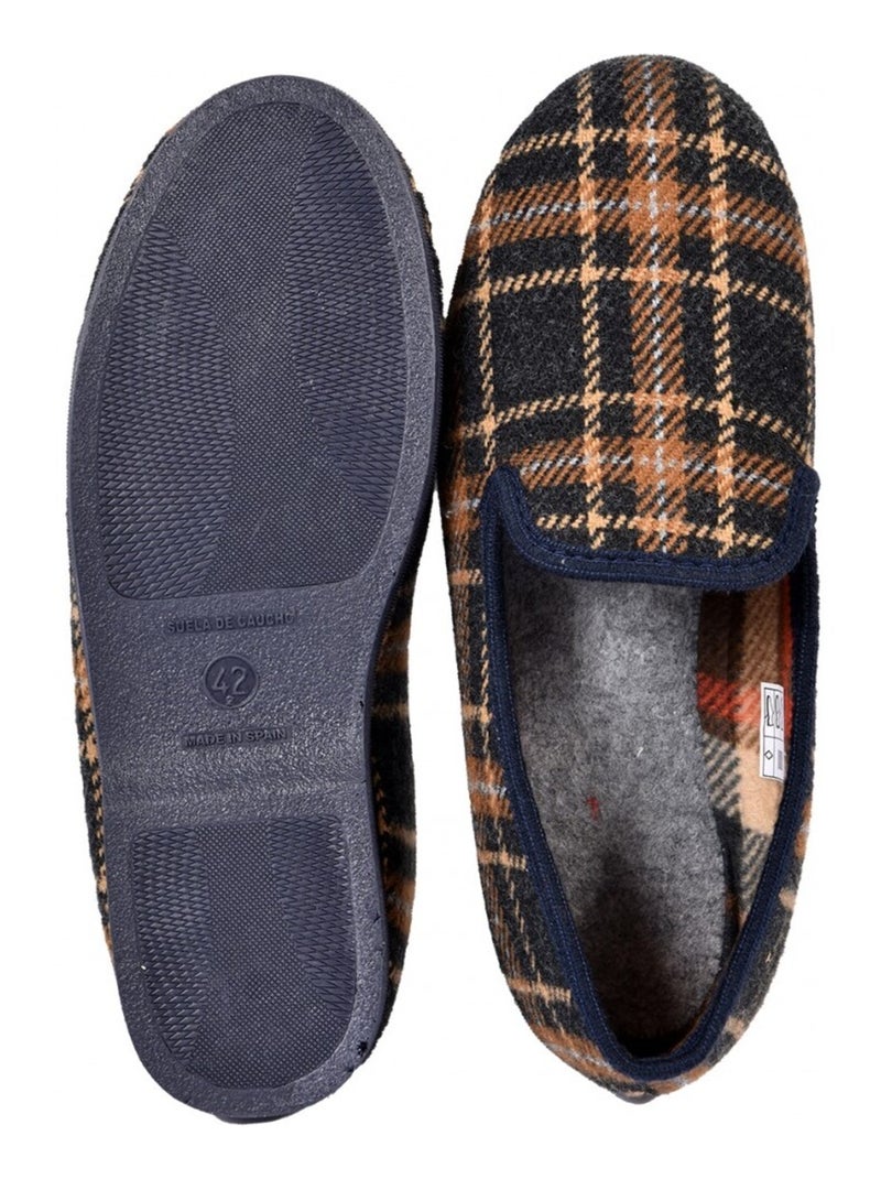 Zapatilla de casa Hombre CHARENTAISE Premium Azul marino - Kiabi