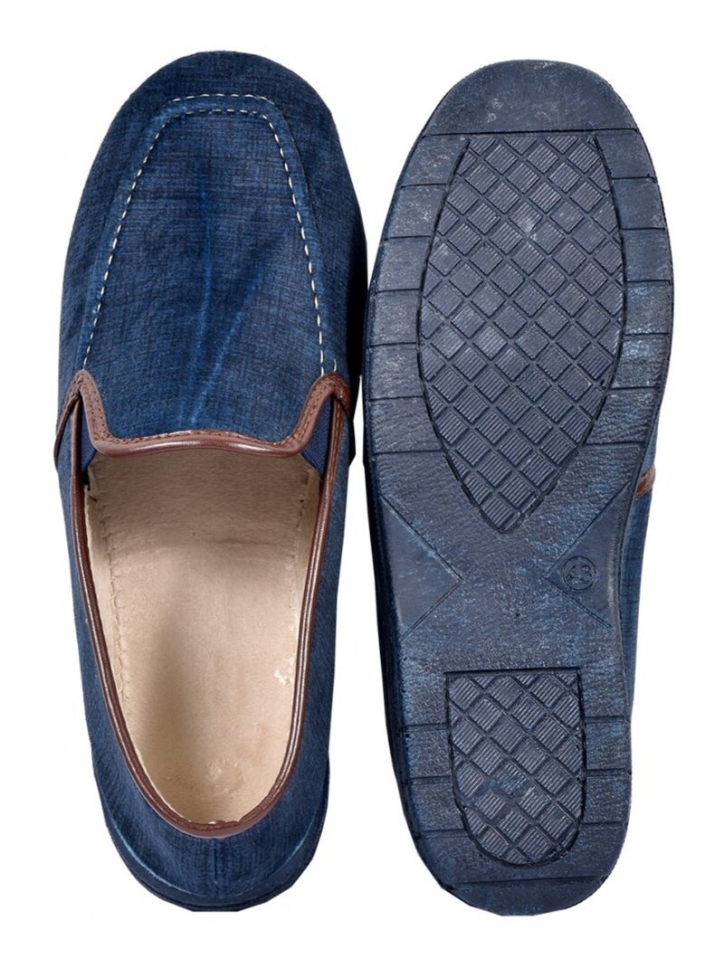 Zapatilla de casa Hombre CHARENTAISE Premium Azul marino - Kiabi